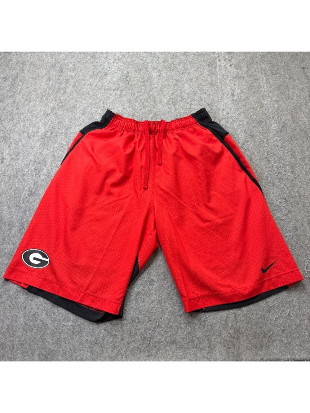 Georgia Bulldogs Nike Shorts Men L Red Black DRI-FIT Training 11" Basketball